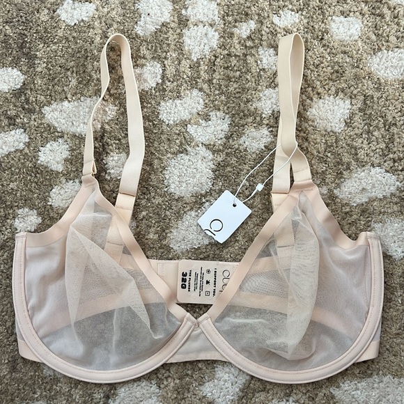 CUUP the plunge mesh bra in blush size 32G - Picture 2 of 5